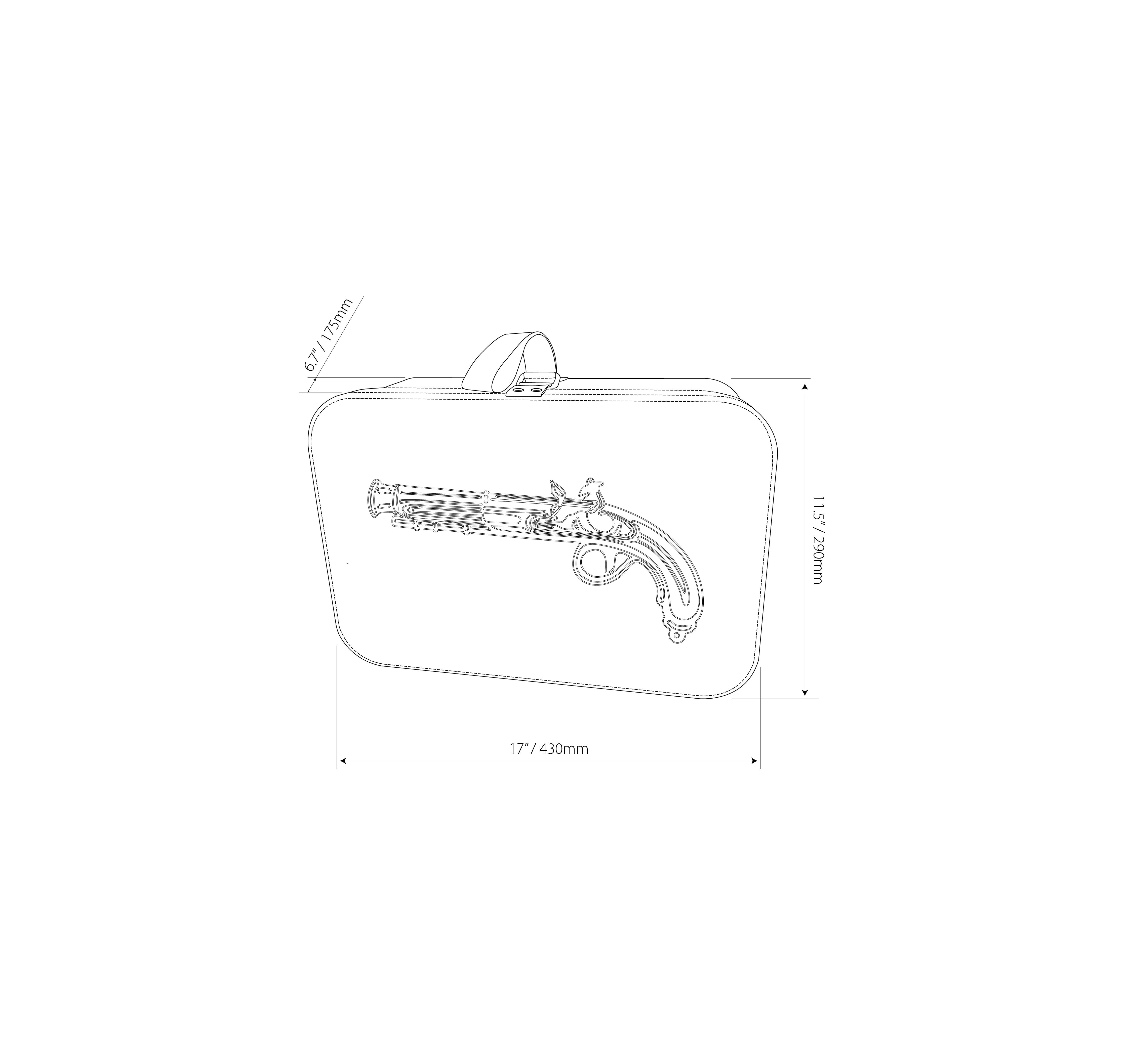 Pistol storage and carry on travel case with lock by GOOROO - Image 3