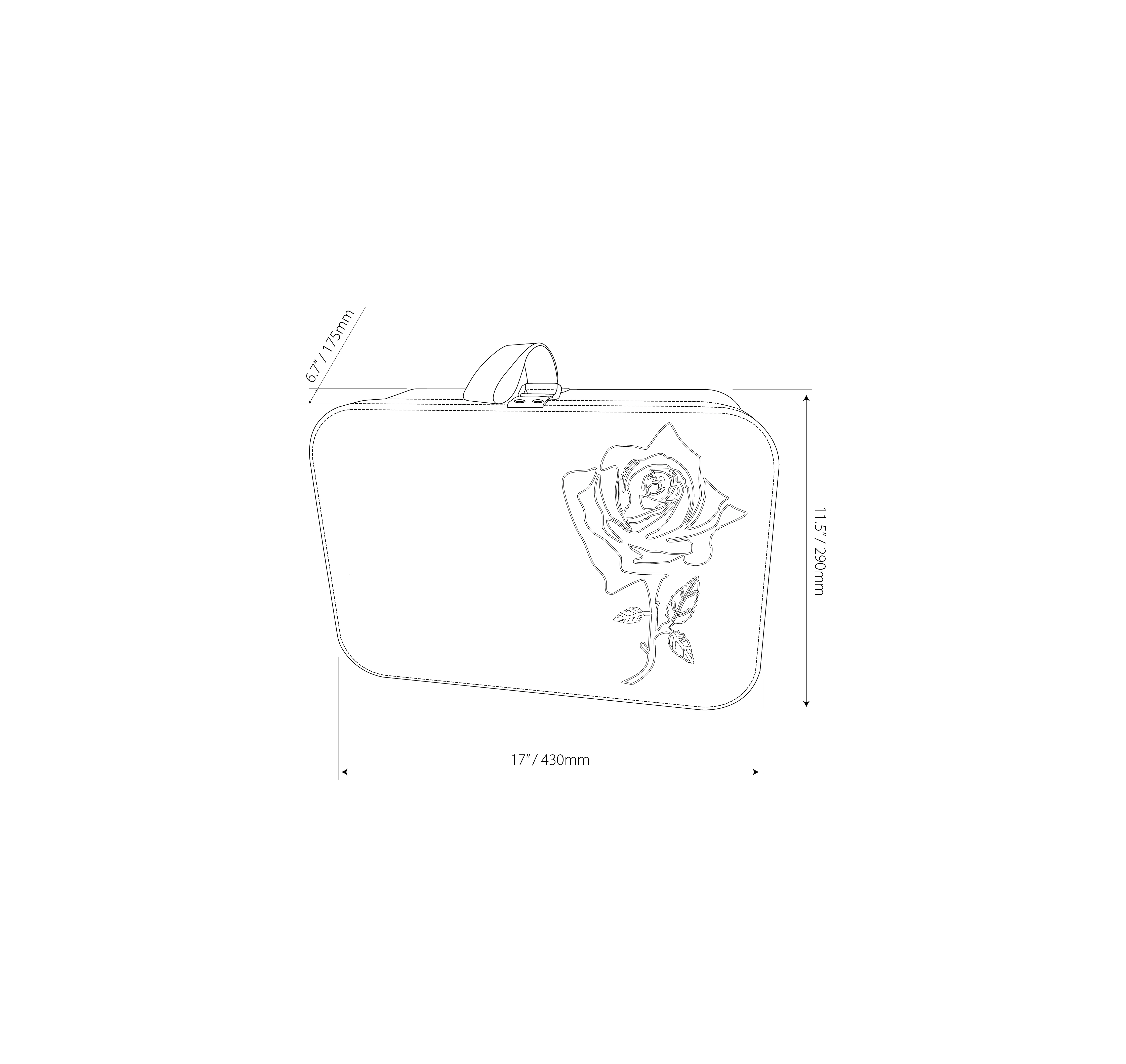 Rose Storage and Carry on Travel Case with Lock by GOOROO - Image 4
