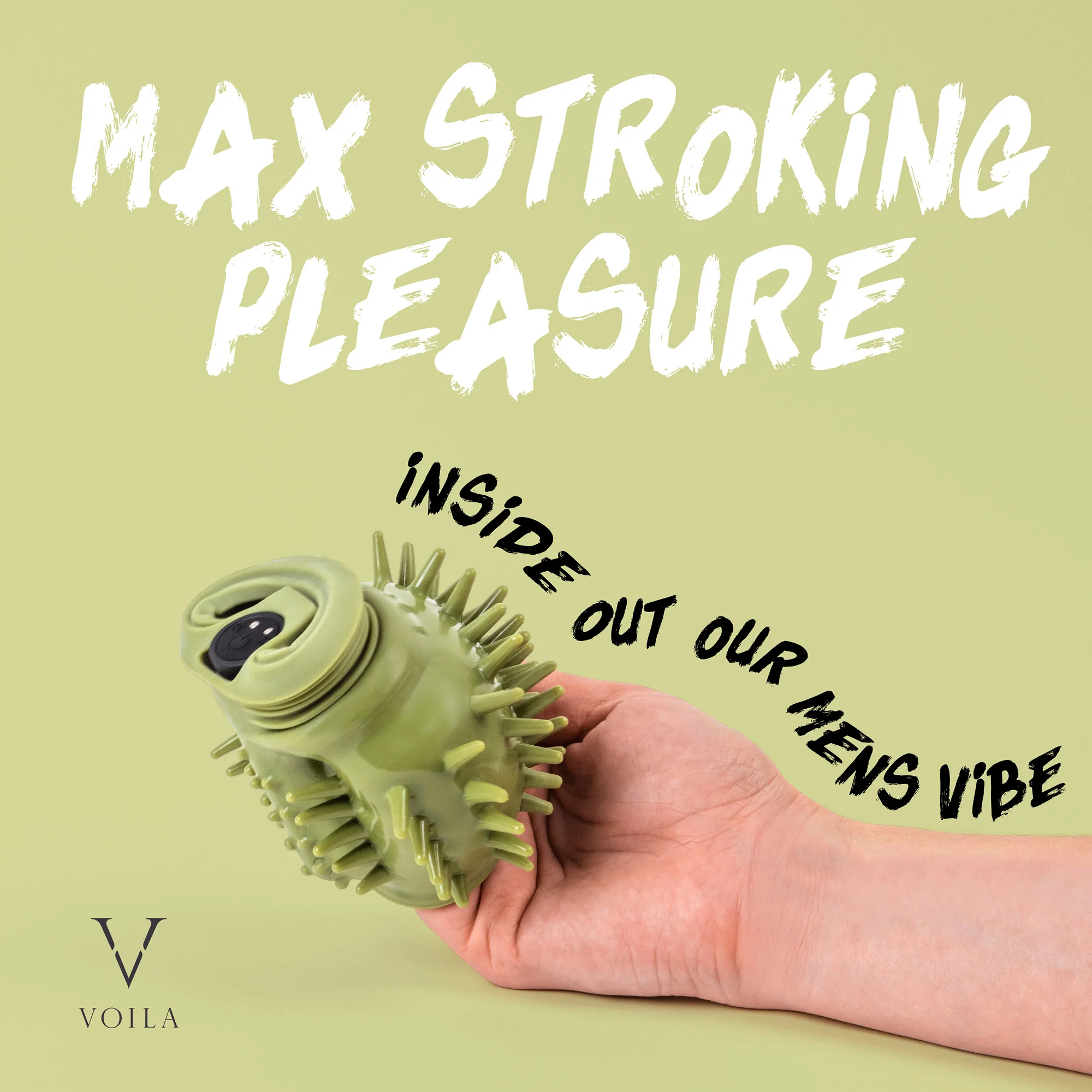 Male Grenade Vibrator with Grip and Anal Thrusting Dildo for Men - Image 3